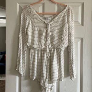Size medium off shoulder romper